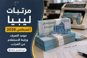 مرتبات ليبيا أغسطس 2026